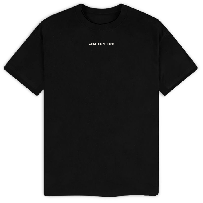 T-Shirt ZERO CONTESTO — Nero