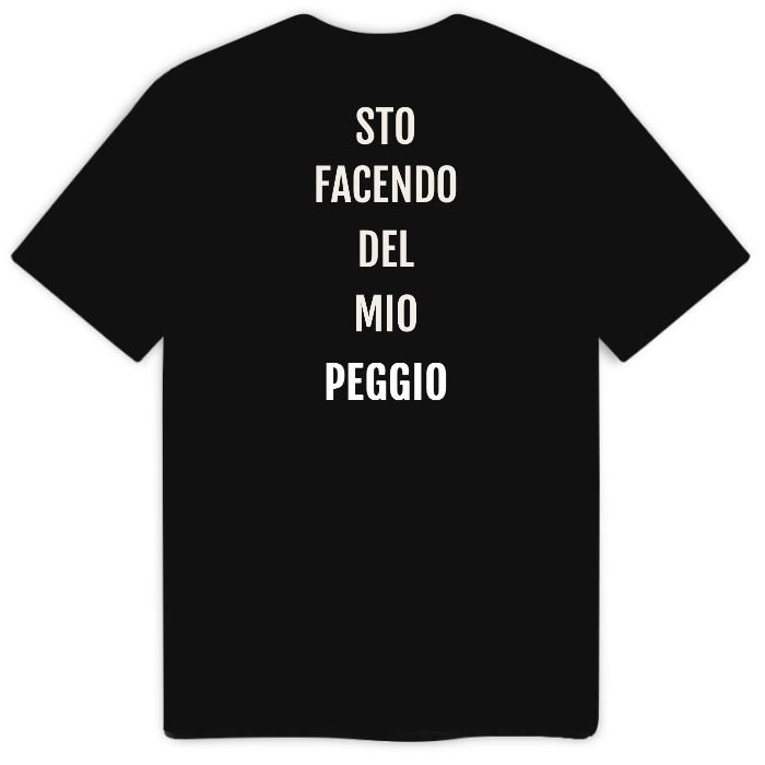 T-Shirt ZERO CONTESTO — Nero