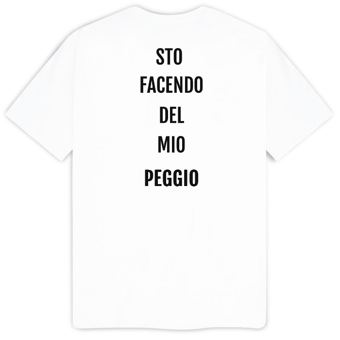 T-Shirt ZERO CONTESTO — Bianco e Sabbia